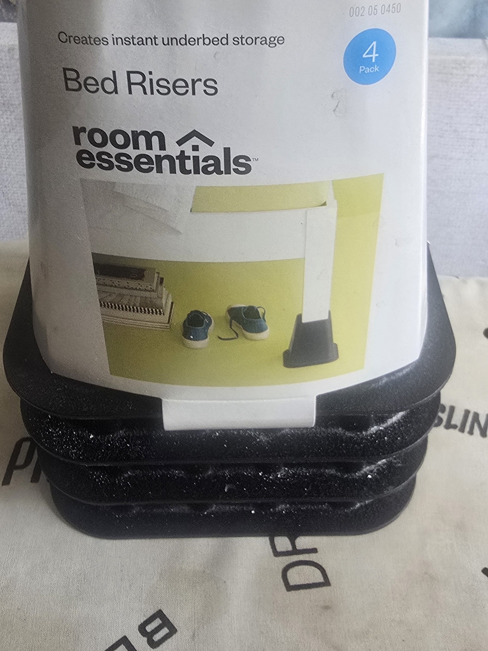 Room Essentials Black Furniture Risers (Set of 4)